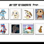 My Top 10 Favorite Dogs