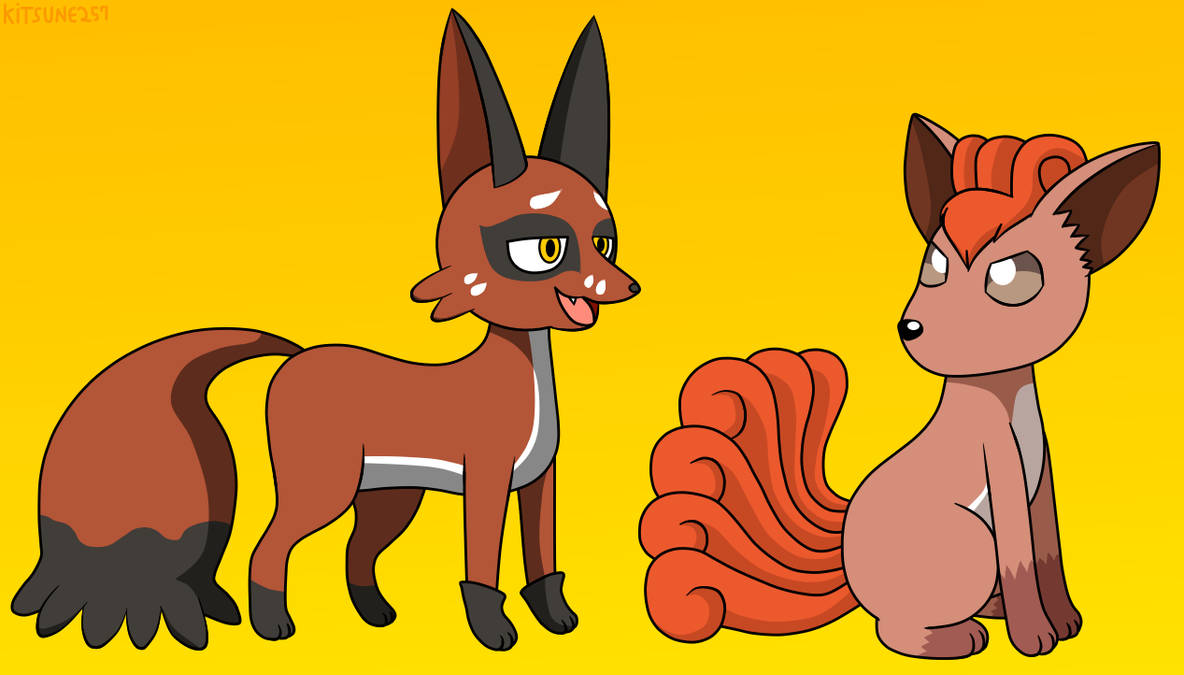 Nickit and Vulpix by Kitsune257 on DeviantArt