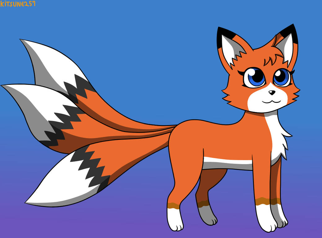 Ayaka the three tailed fox by Kitsune257 on DeviantArt