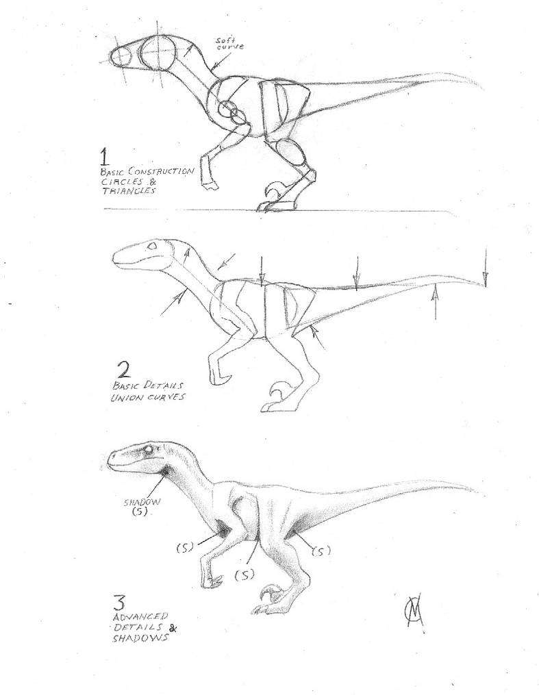 Dinosaur Raptor Tutorial raptor tutorial 2 by VyToR on DeviantArt
