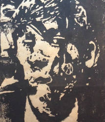 Woodcut Print - Self Portrait