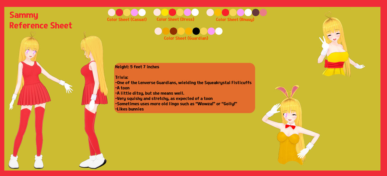 Sammy Reference Sheet