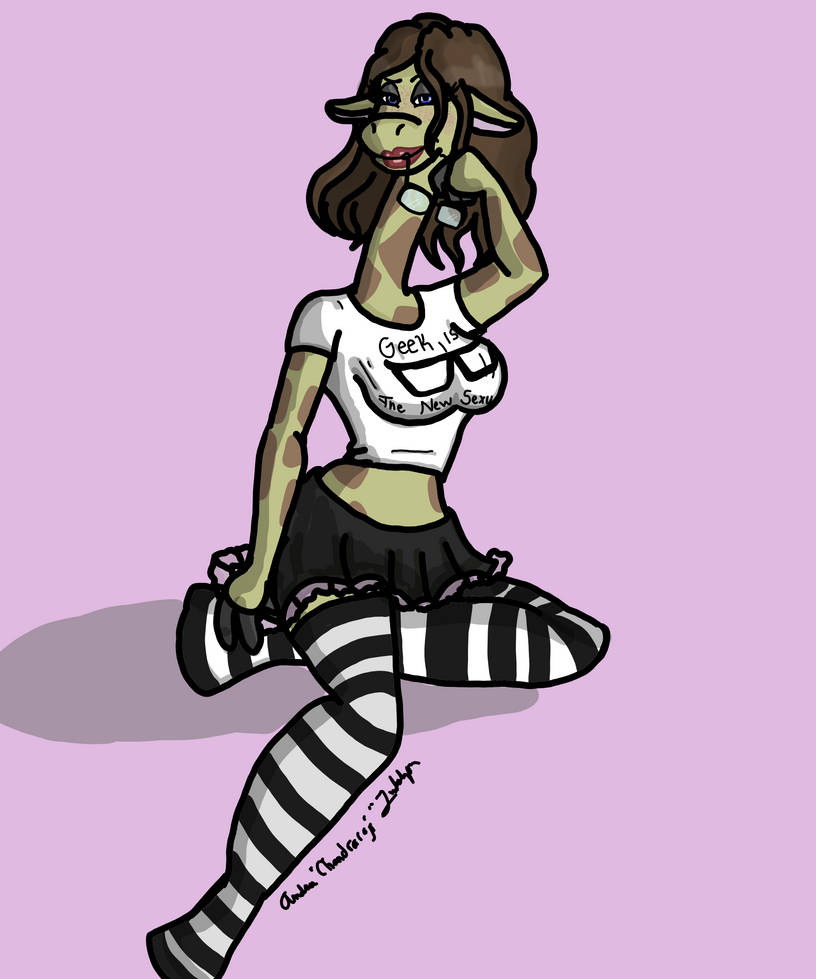 Giraffe Girl Pin-Up by Chandraraj on DeviantArt