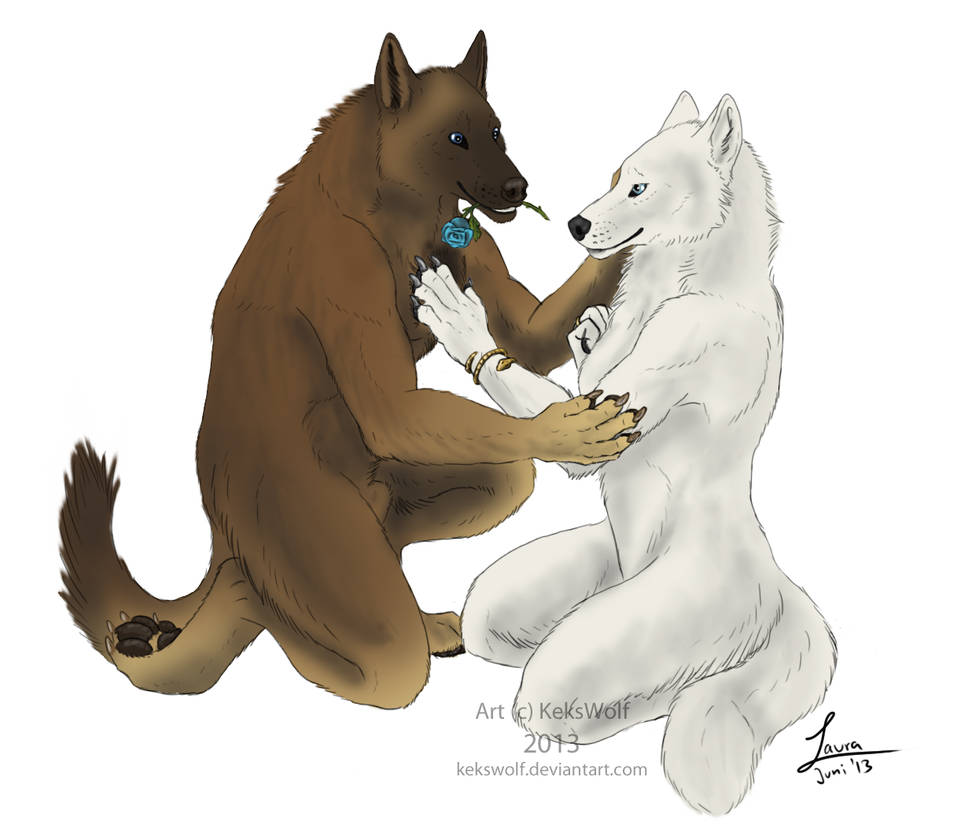 Blue Rose - Commission by KeksWolf