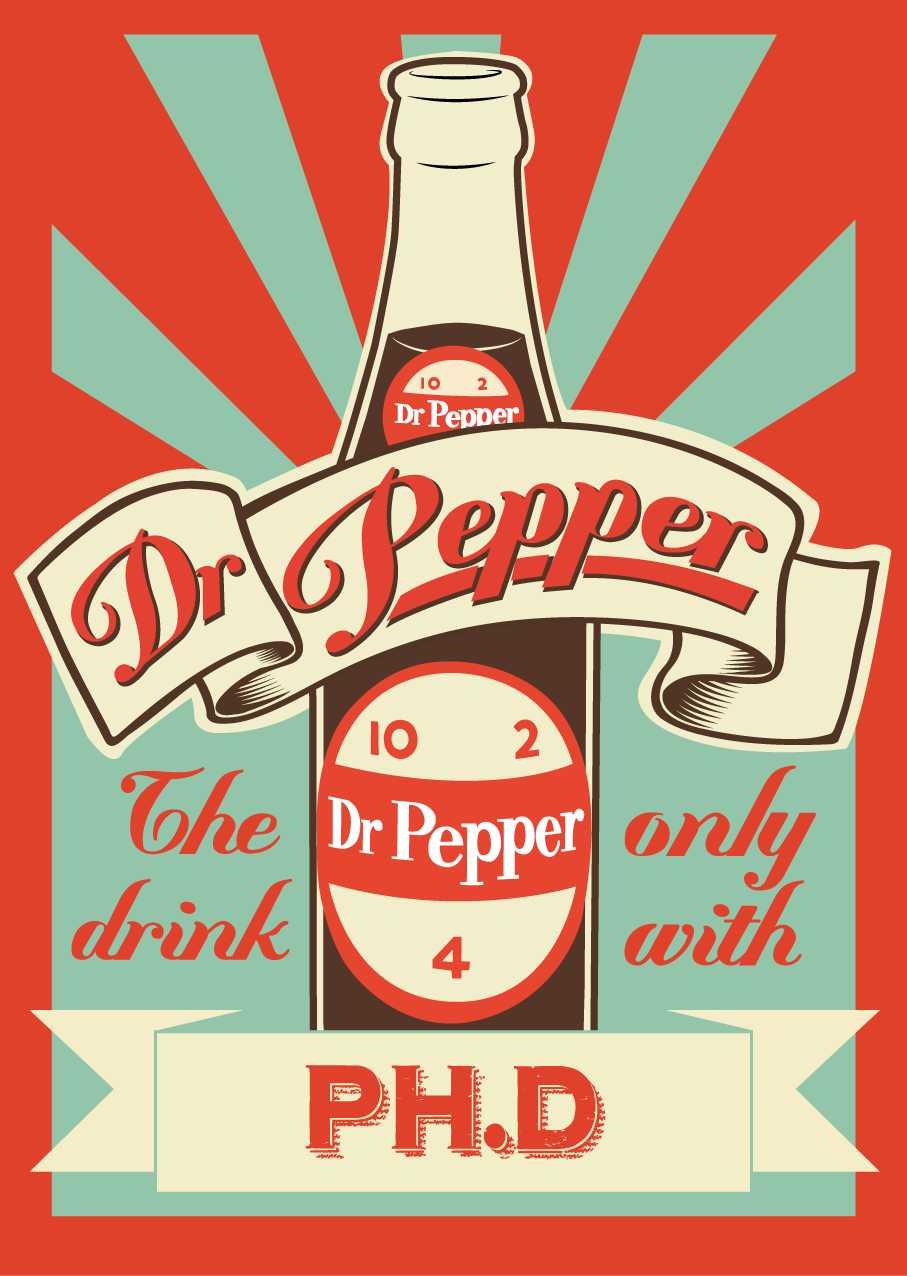 Dr Pepper Vintage poster by fabianrensch