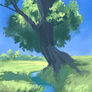 Tree by the creek [with process video]