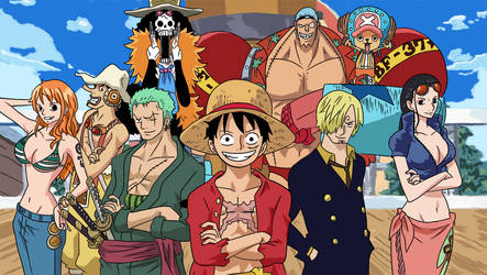 Straw hat crew - Tablet ink and colour practise