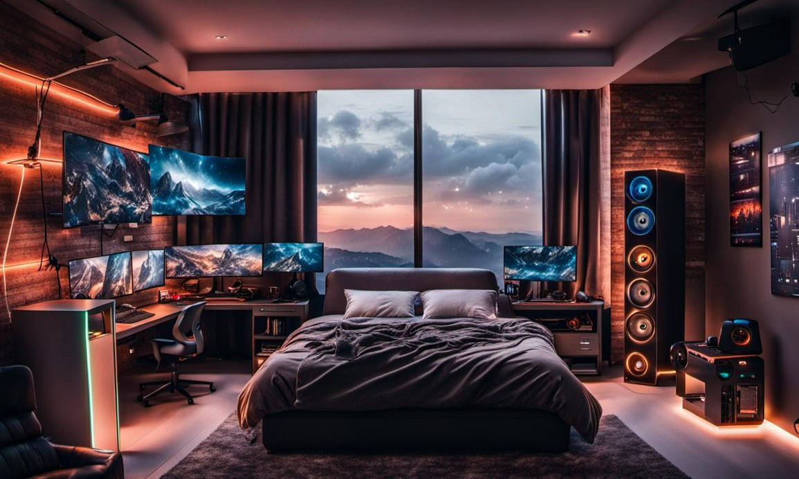 Bed Pc Build DreamUp Creation for bedroom with gaming PC by Folken-83 on DeviantArt