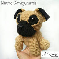 Pug Dog Amigurumi