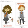 Hermione and Ron Bookmarks