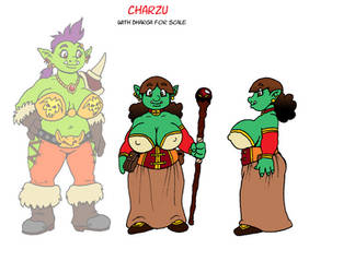 Charzu - Orc Fire Mage color