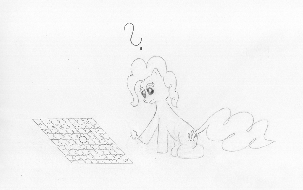 Ponyville's Pinkie Pie perplexed by puzzle!