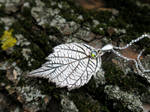 Silver blackberry leaf pendant by AranelTauri