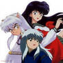 Inuyasha and Kagome with their daughter Tatsuki