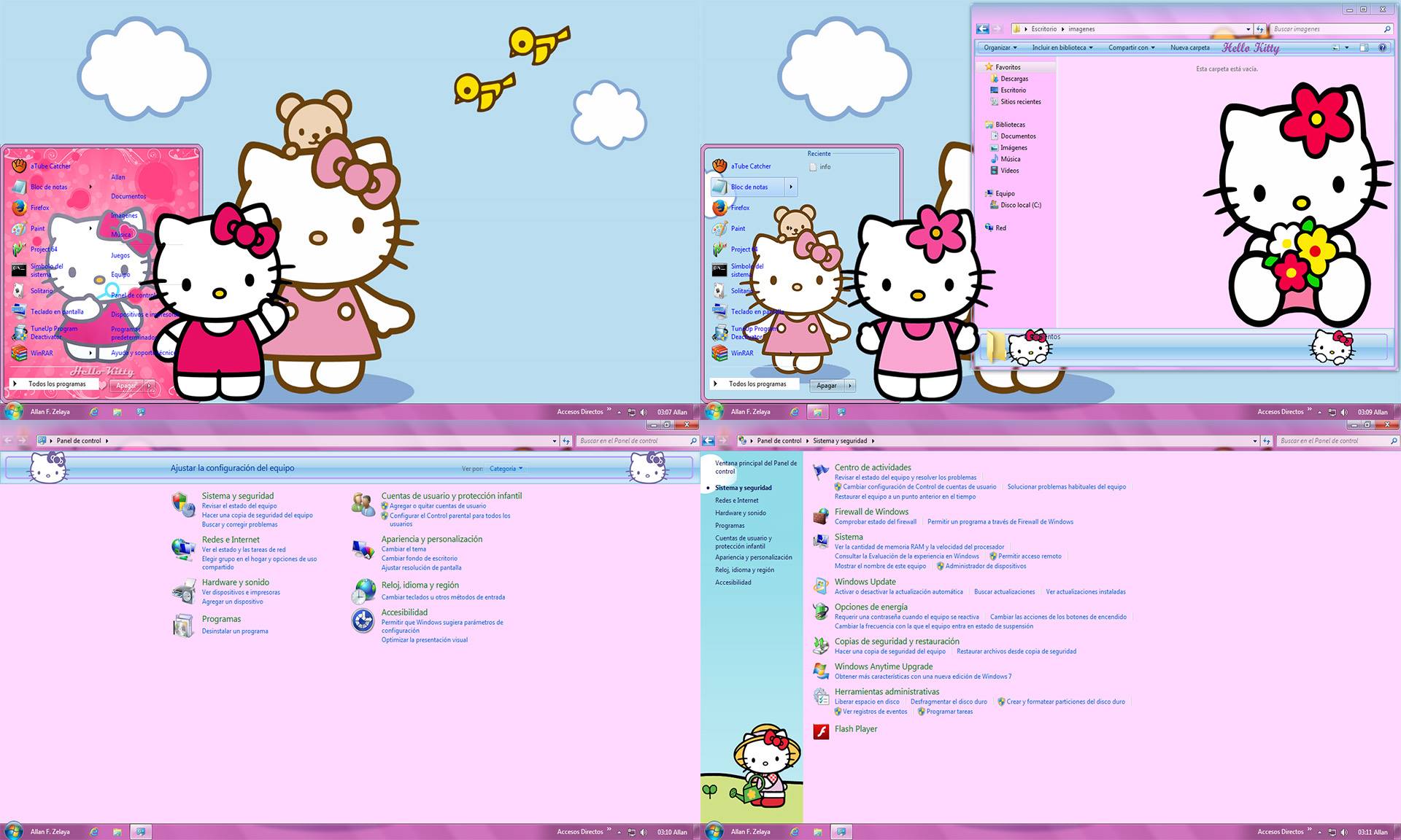 Theme/Tema Windows 7 Hello Kitty