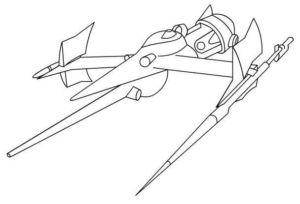 Spikes Ship outline by goaferboy on DeviantArt