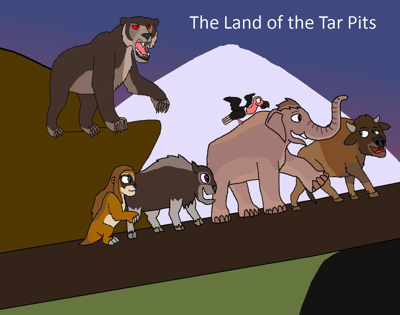 The Land of the Tar Pits Poster by alliassalmon on DeviantArt