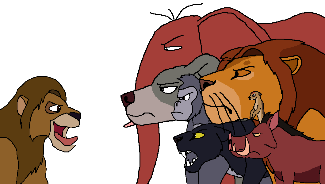 Simba Cheated Examples The Jungle Gang Meeting Fake Simba by alliassalmon on DeviantArt