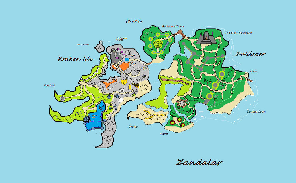 Zander Map Range Zandalar Zone Concept (WoW) by Titanshark on DeviantArt