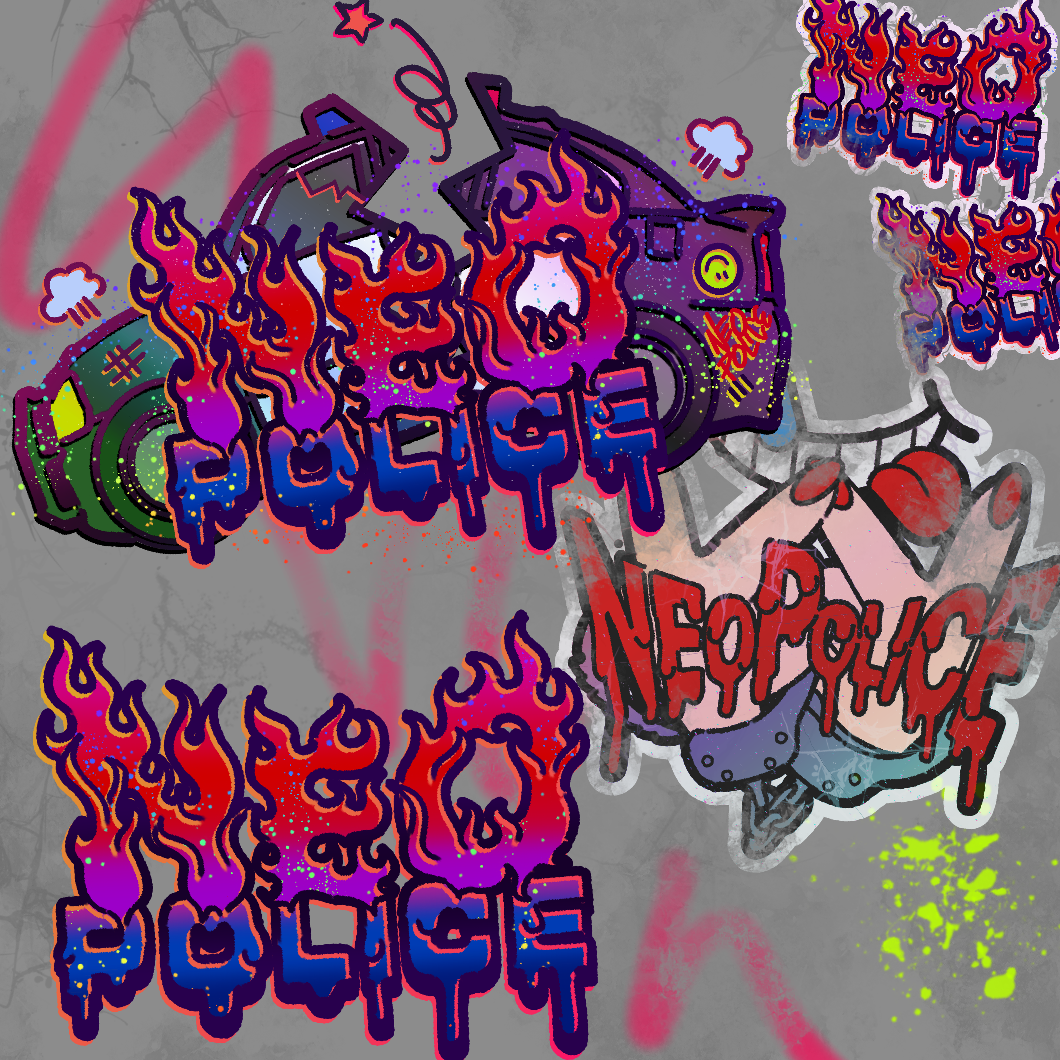 VCR GTA NEO POLICE Fan Logo