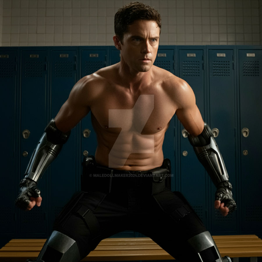 Muscle Robocop Shirtless Robocop in Locker Room 7 by maledollmaker2024 on DeviantArt