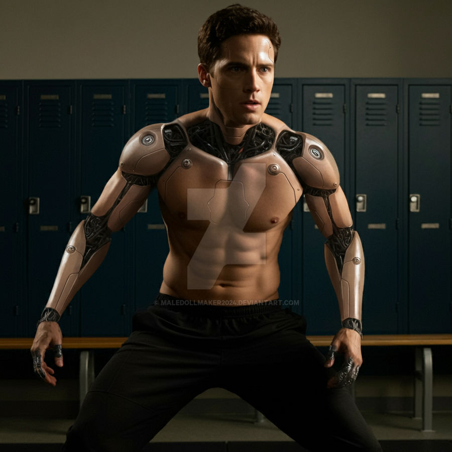 Muscle Robocop Shirtless Robocop in Locker Room 8 by maledollmaker2024 on DeviantArt