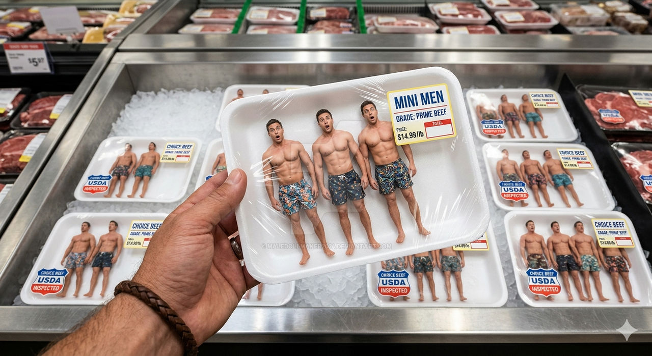 Packaged Men Shrunk and packaged men by maledollmaker2024 on DeviantArt