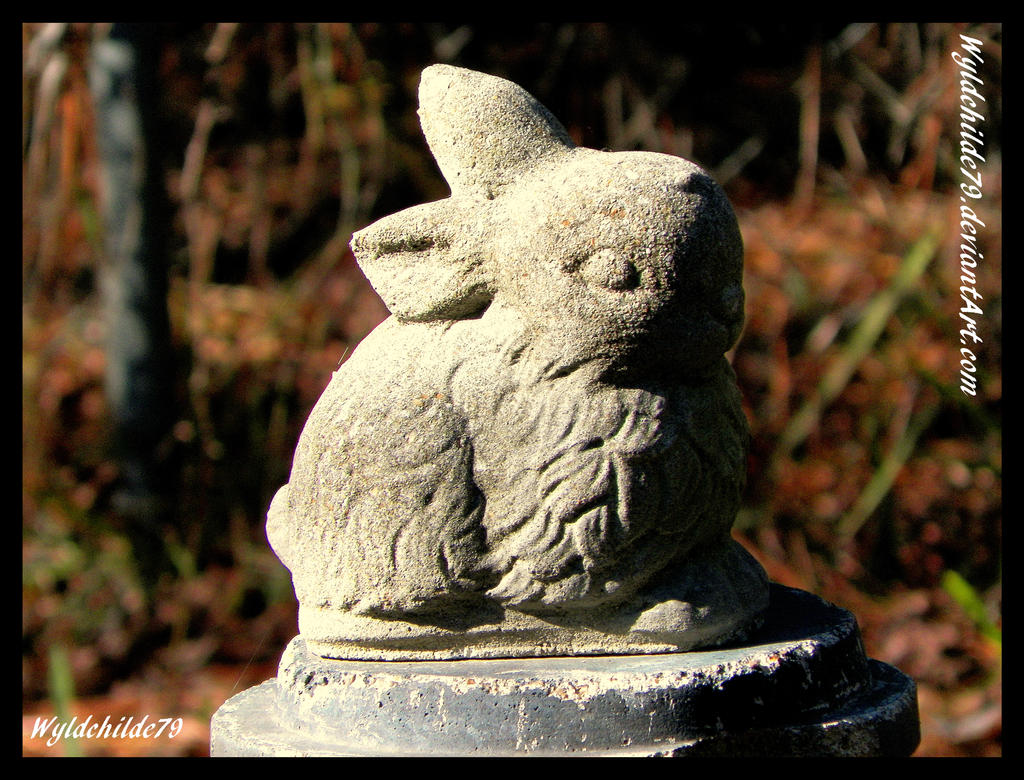 Rabbit Statue by Wyldchilde79 on DeviantArt