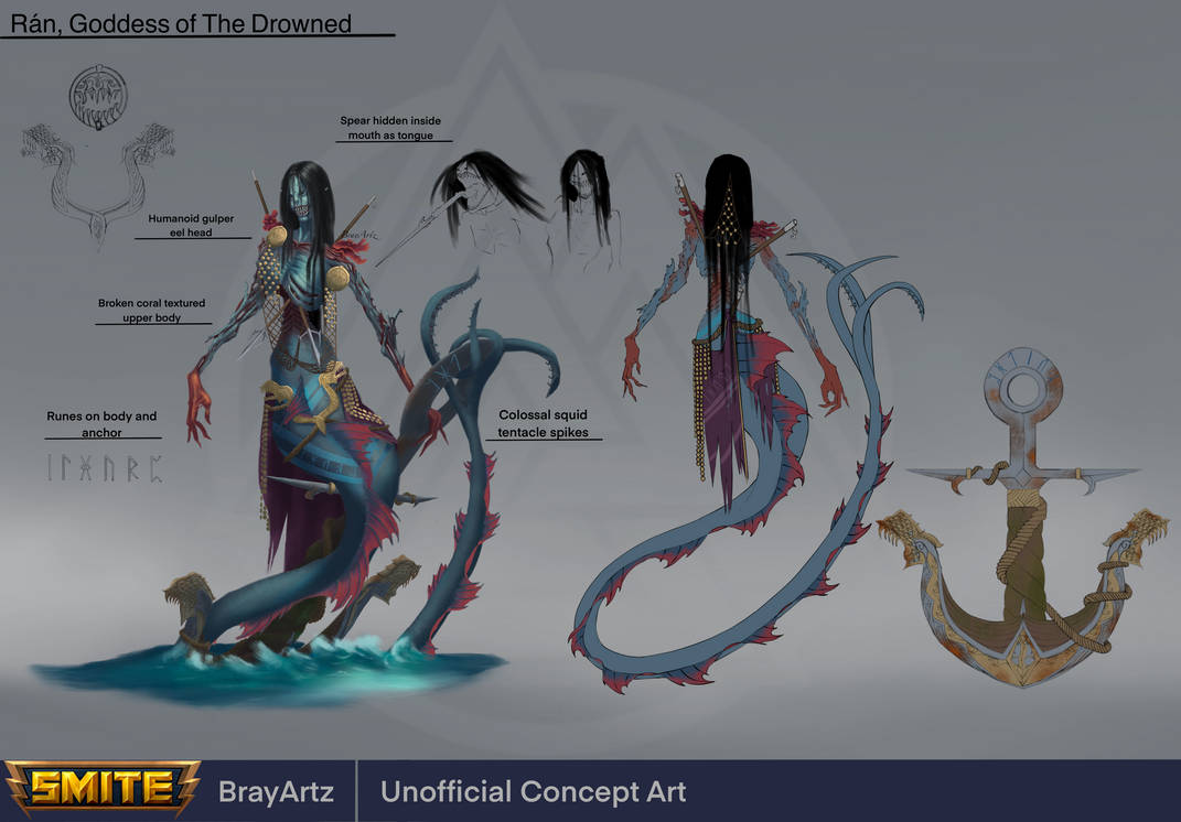 Ran, Goddess of The Drowned by BrayArtz on DeviantArt