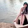 Girl in Concrete Boat