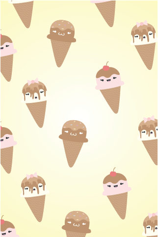Kawaii Ice Cream iPod Wallpaper by technicolorblackout on DeviantArt