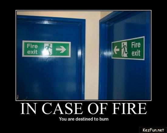 In case of fire