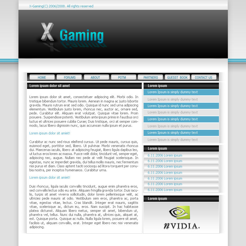 Gaming template by ReVoS10000 on DeviantArt
