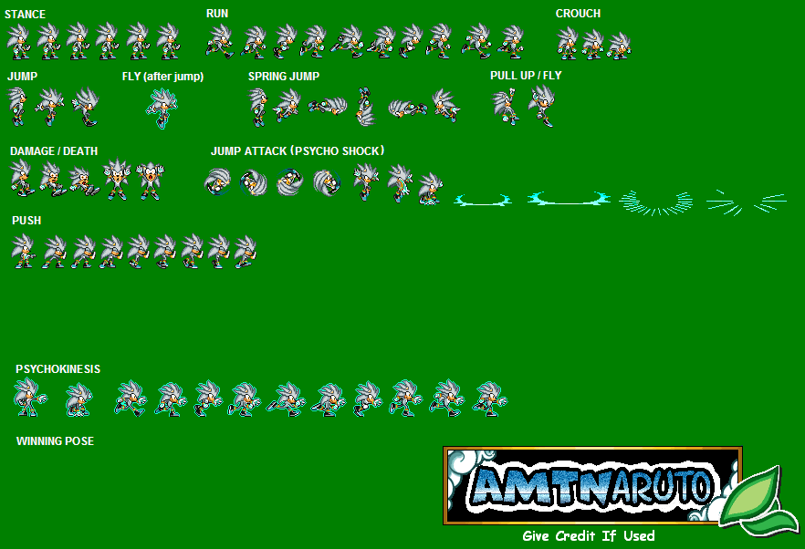 Silver Sprite Sheet :UPDATED: by LucarioShirona on DeviantArt