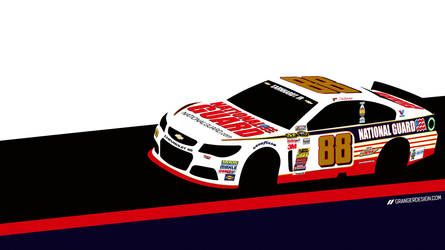 Dale Earnhardt Jr Wallpaper - Vector Illustration