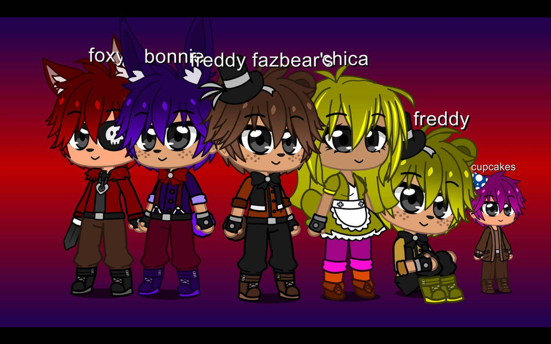 five nights at freddy 1 gacha club by Goldcystal600 on DeviantArt