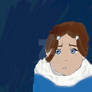 Katara as a child painted