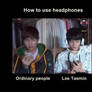 SHINee's Style of wearing Headset/Earset