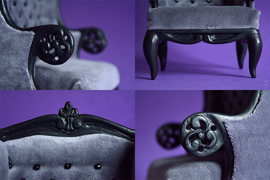 Grey Armchair Details