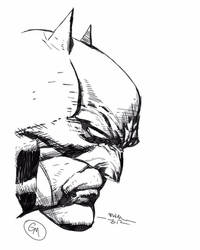 Inking of a David Finch Batman