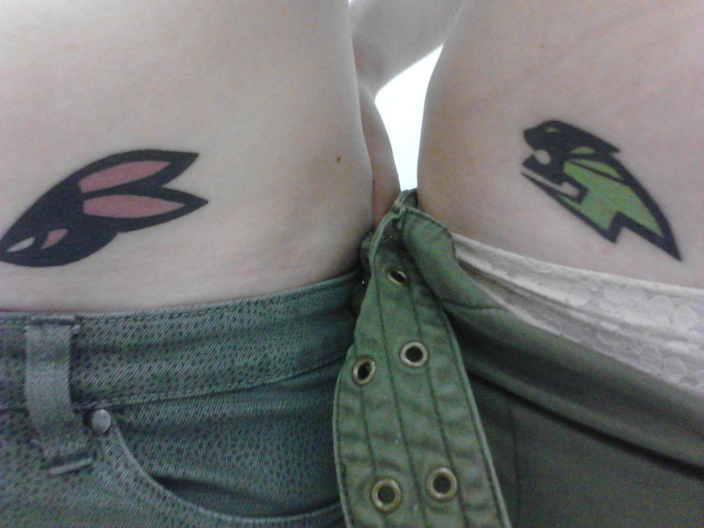 Tiger and Bunny Matching Tattoos