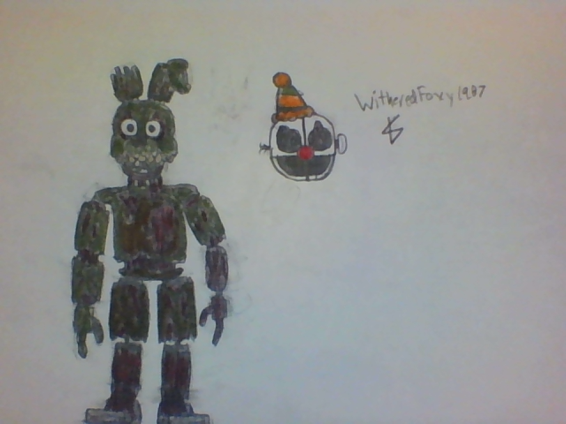 Spring Ennard Ignited Stylized Springtrap and Ennard Drawing by Withered-Foxy-1987 on ...