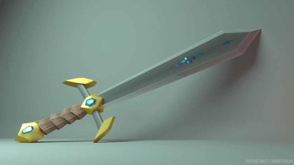 My First 3D Model - Sword Concept by NaiBuff