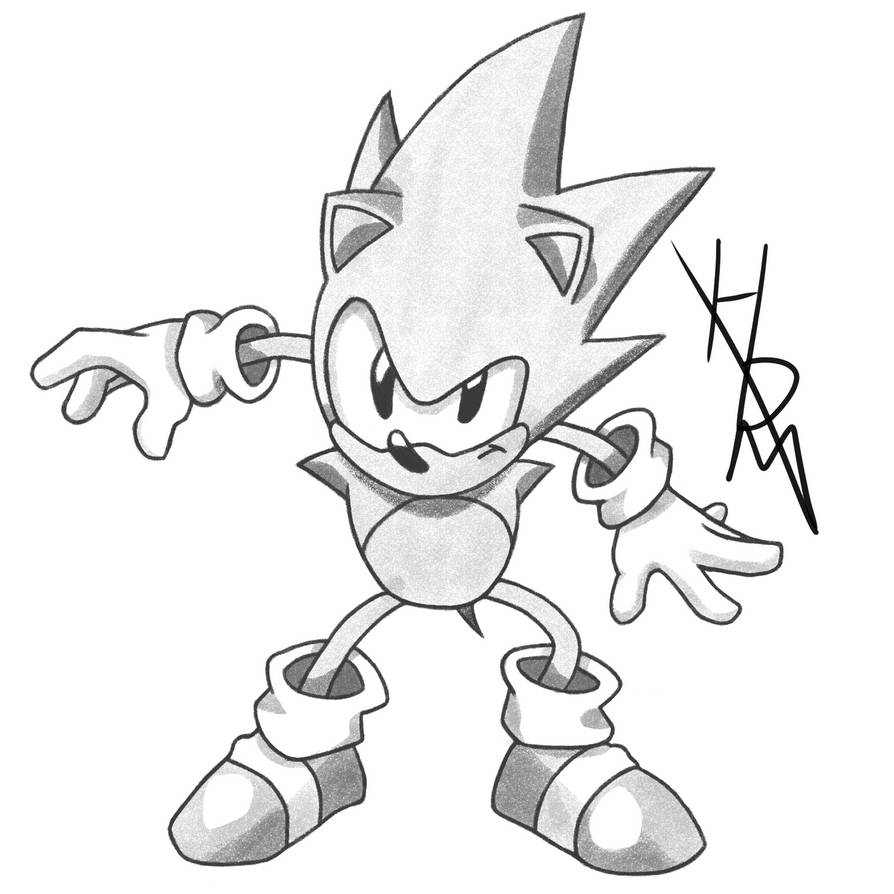 Super-Sonic Drawing (Sonic X Style) by HiddenMatrixYT on DeviantArt
