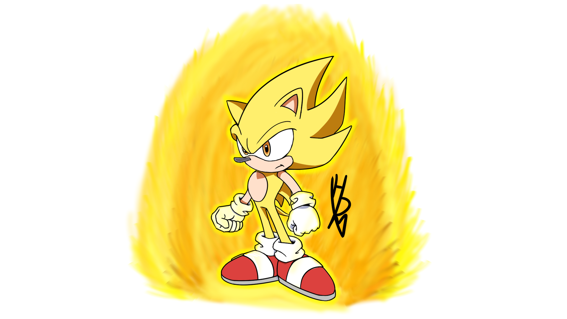 Super-Sonic Drawing (Sonic X Style) by HiddenMatrixYT on DeviantArt