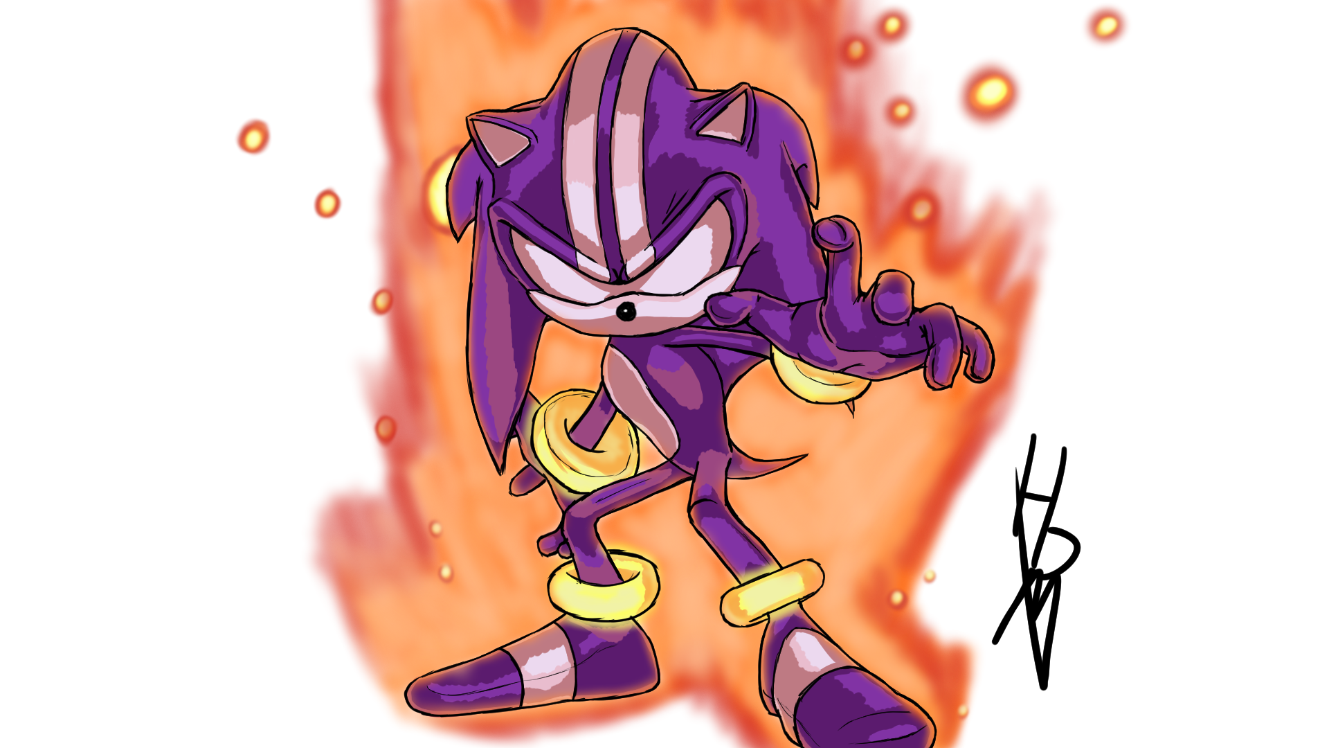Darkspine Sonic - A captivating doodle by chicaramirez