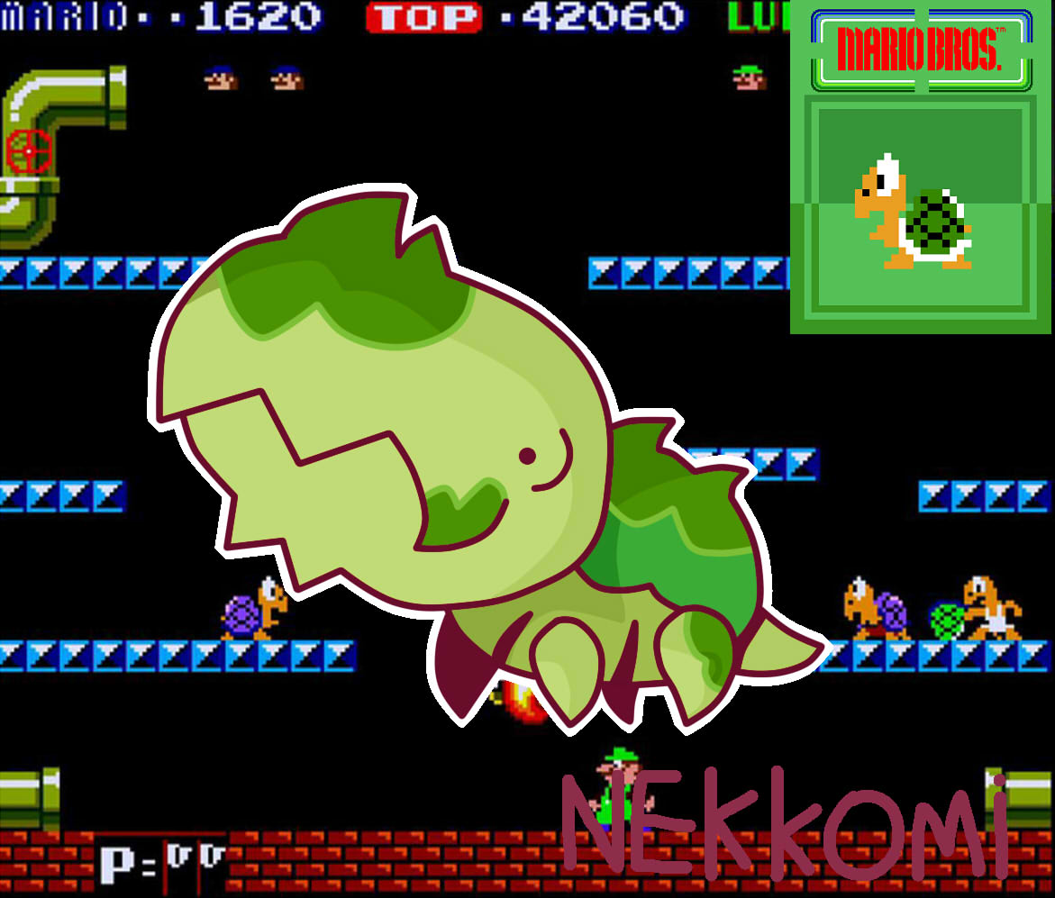 Shellcreeper Shell Mario Bros Redesign 2: shellcreeper by MilkittyChan on DeviantArt