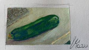 Zucchini in Gouache