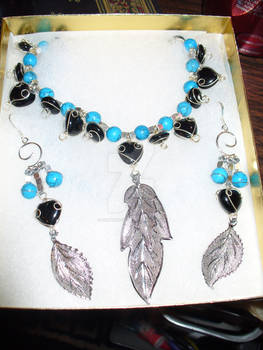 Turquoise Leaf Necklace