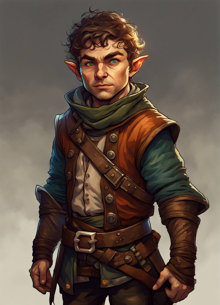 Halfling Rogue by ForsvarDND on DeviantArt